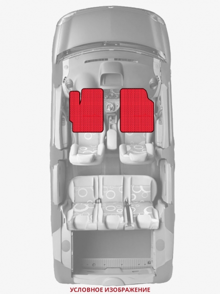 ЭВА коврики «Queen Lux» передние для Jeep Wrangler (TJ)