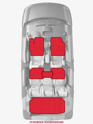 ЭВА коврики «Queen Lux» комплект для Daihatsu Opti (2G)