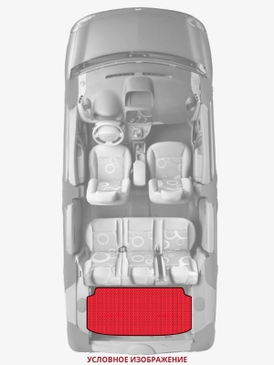 ЭВА коврики «Queen Lux» багажник для Daihatsu Opti (2G)